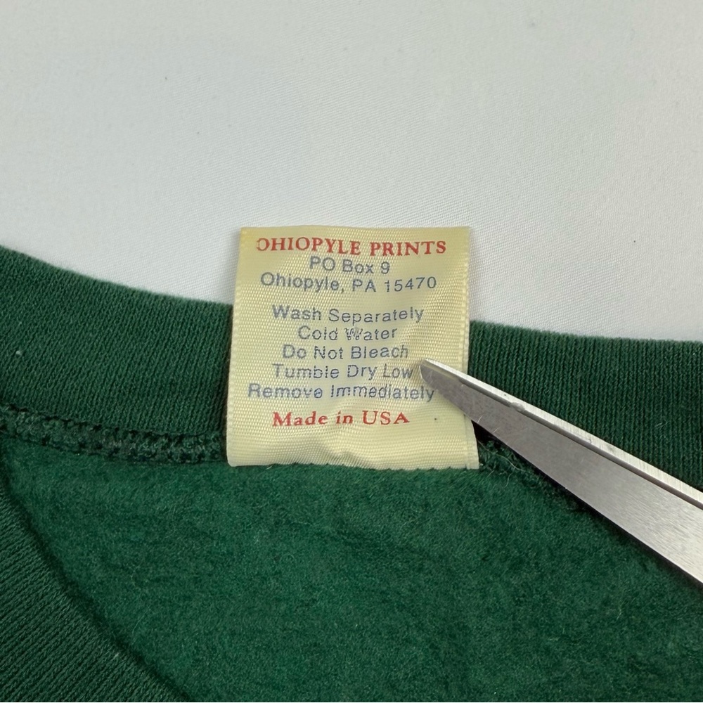 Vintage Golf Classic Mens Crewneck Sweatshirt XL 90s Made in USA Green B5 - Picture 4 of 8